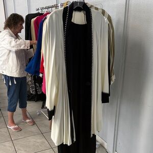 Rising Star Black and Cream Dress